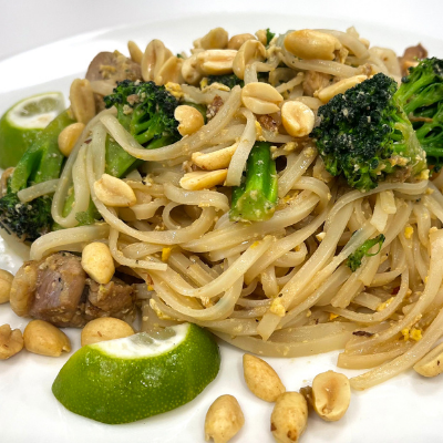 Chicken Stir Fry with Rice Noodles
