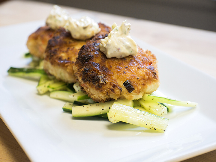 "Not So Crabby" Vegan Crab Cakes with Remoulade Sauce