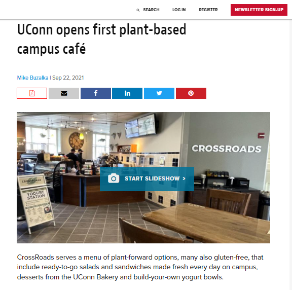 Image of CrossRoads Cafe from Food Management Magazine